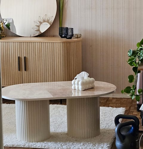 Customer photo review of Table Roma Beige