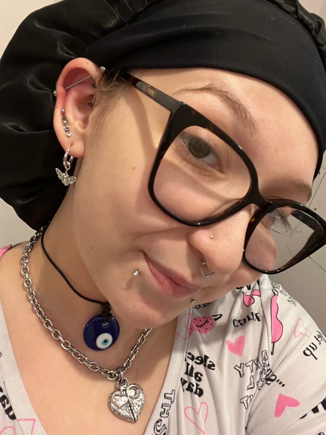 Customer photo review of MOTH DANGLE EARRING