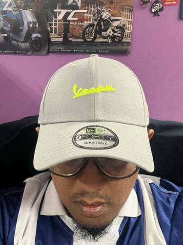 Customer photo review of 9FORTY Vespa Seasonal Grey Adjustable