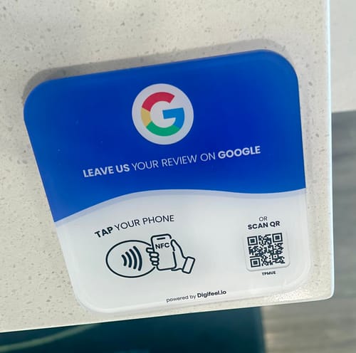 Customer photo review of Google Reviews - Plate