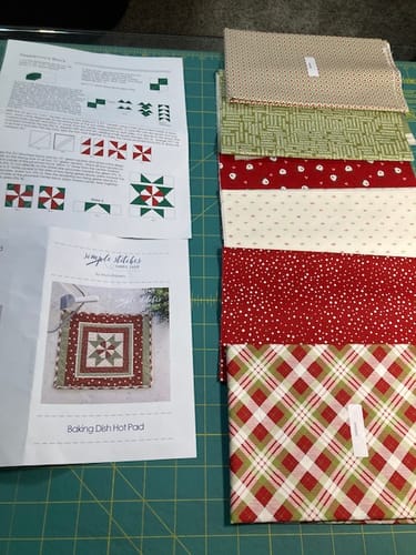 Customer photo review of Baking Dish Hot Pad Kit - Peppermint Star