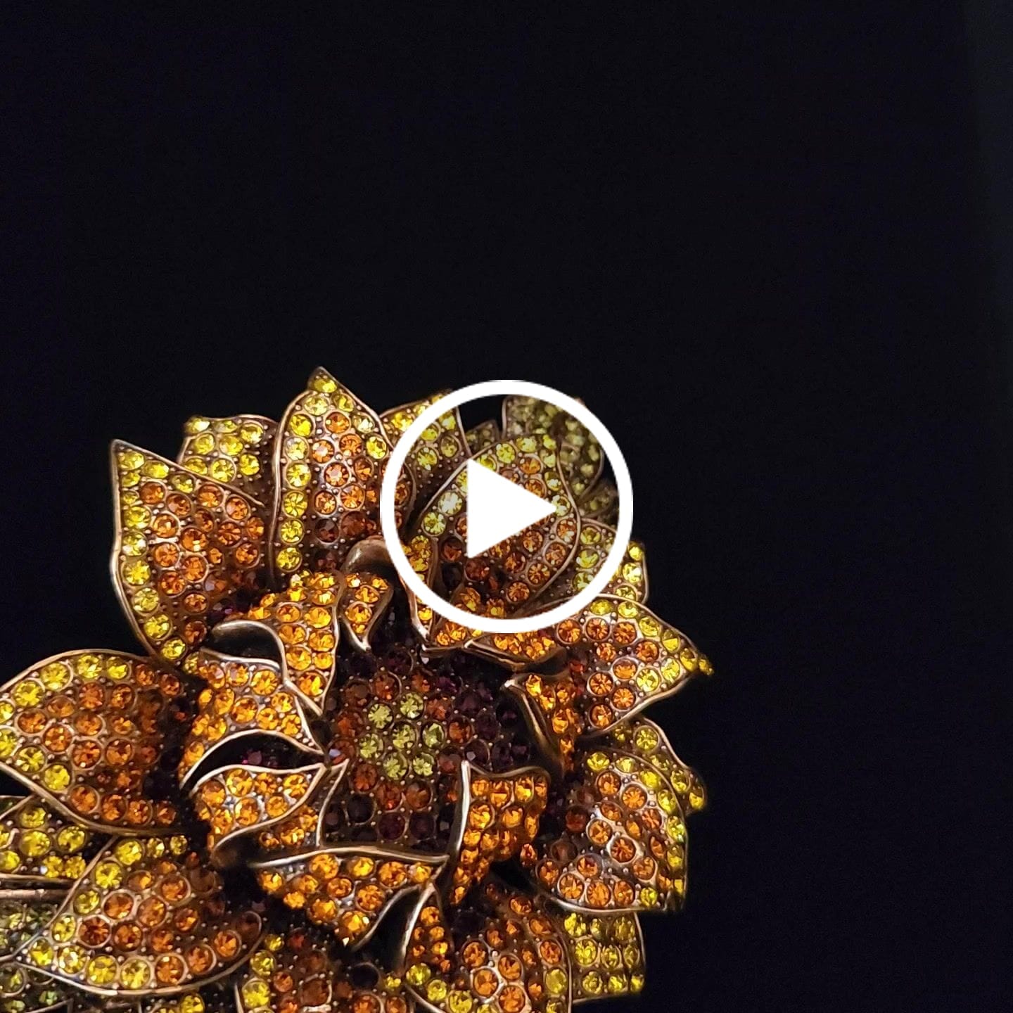 Customer video review of Heidi Daus®"Late Bloomer"  Crystal Flower Pin