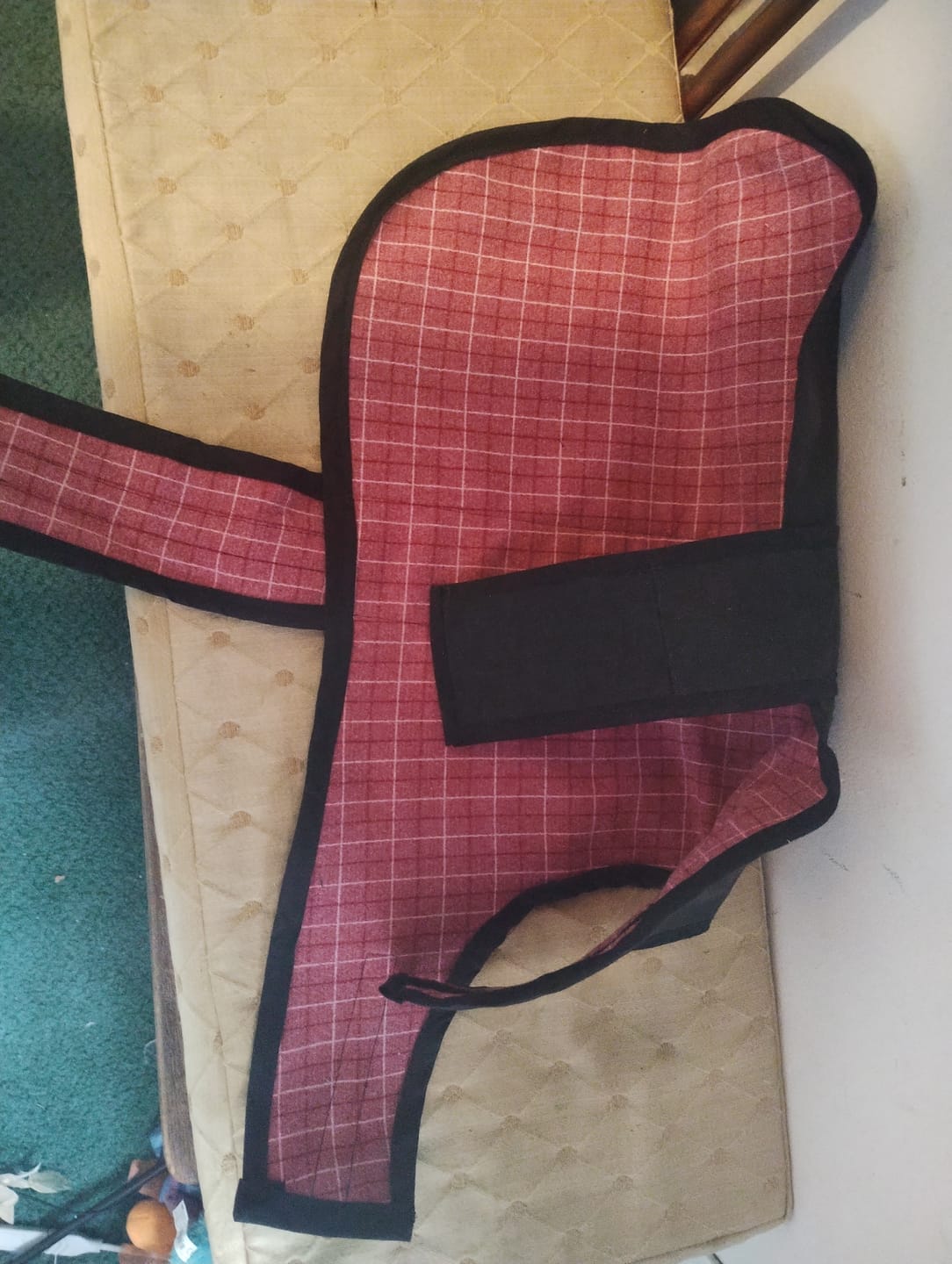 Customer photo review of Checkered Soft Wool Touch Fabric