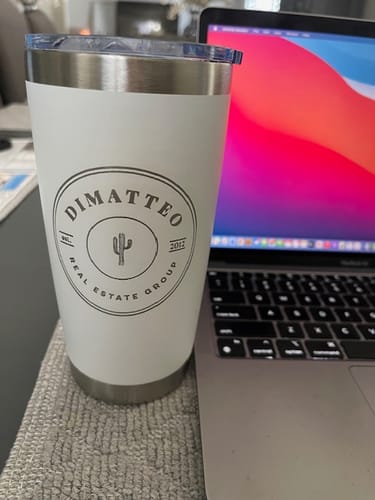 Customer photo review of Bundle (6) Custom Laser Engraved - 20oz Tumblers
