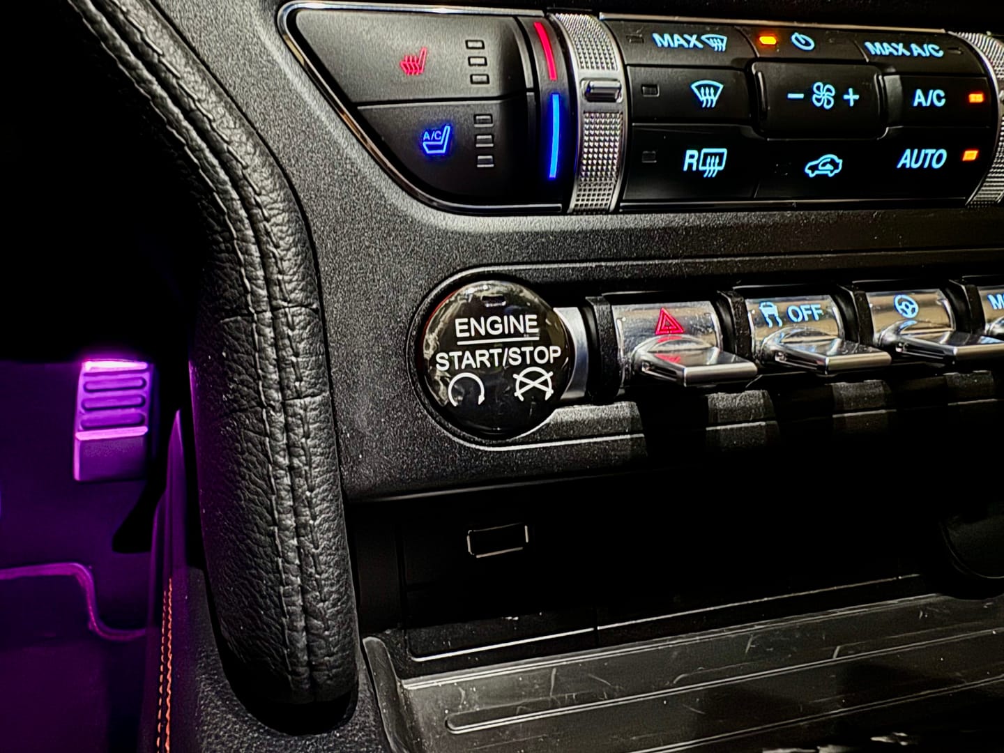 Customer photo review of Mustang 2015-2023 Engine Start Stop Button Carbon Fiber Cover