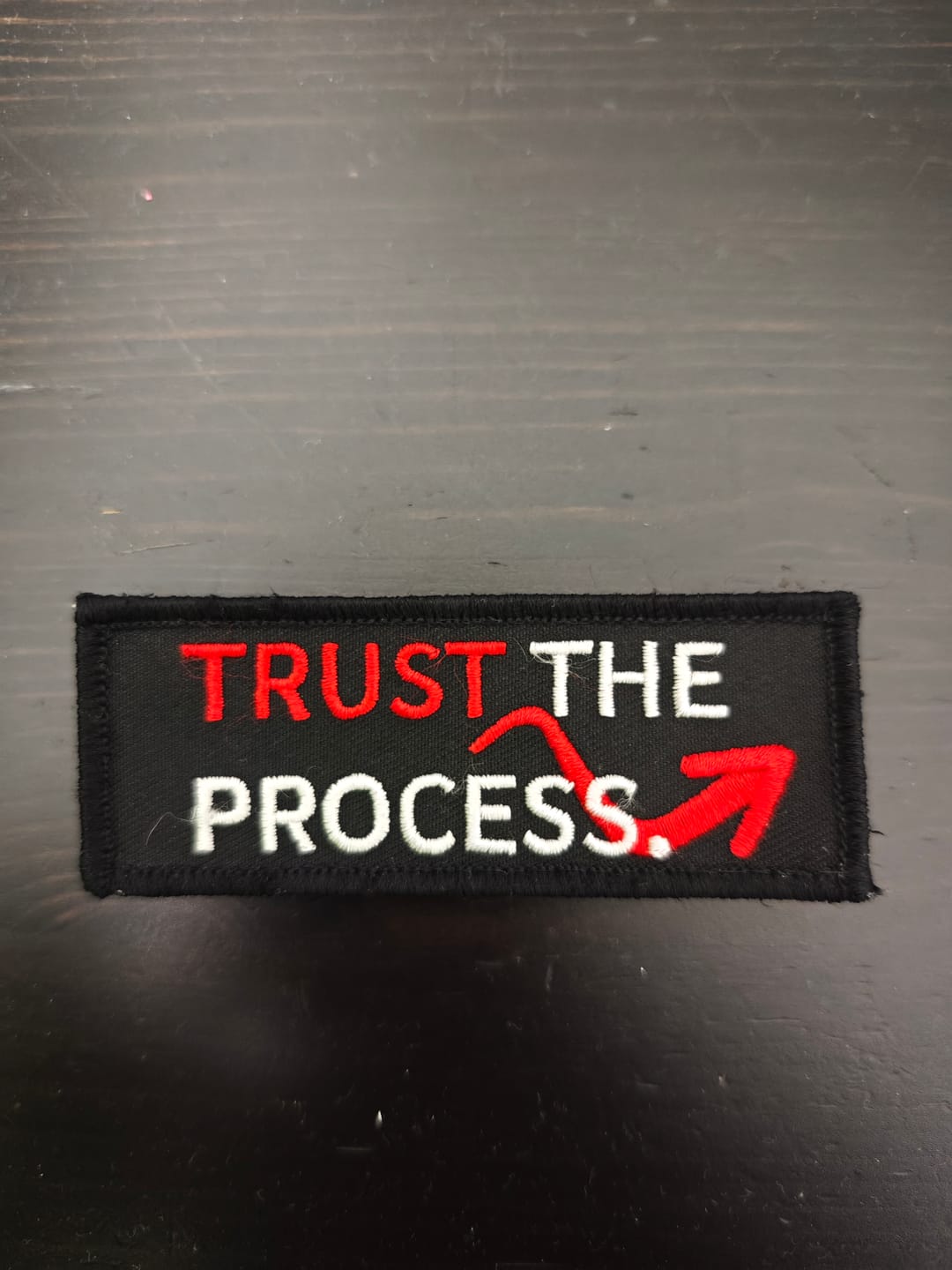 Customer photo review of Parche Trust the Process