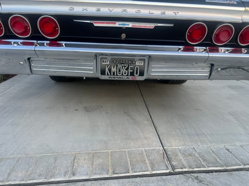 Customer photo review of MONTH MAY / MAY STICKER ON CALIFORNIA LICENSE PLATE BLACK AND WHITE