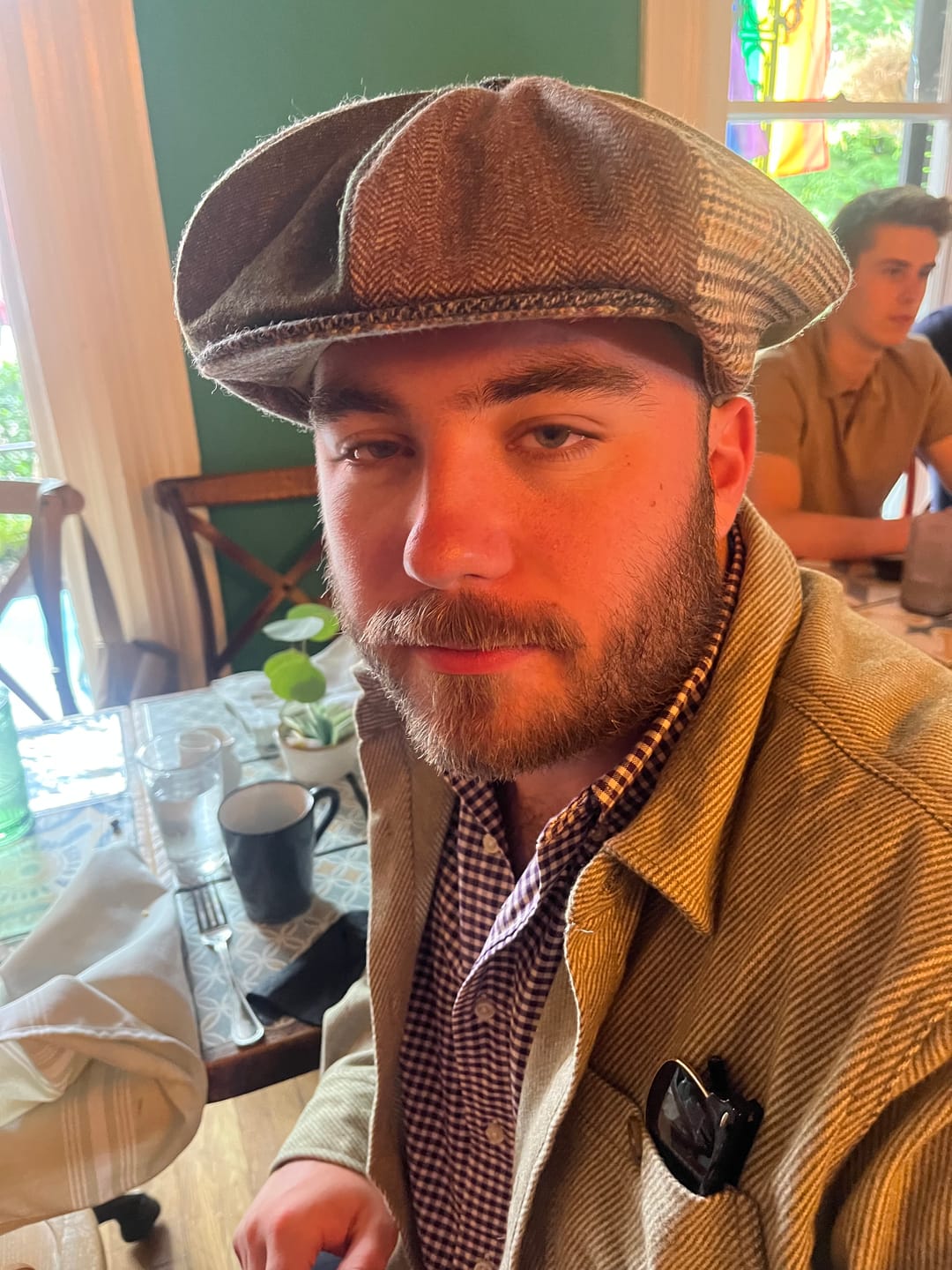 Customer photo review of Eight Piece Cap Patchwork Tweed