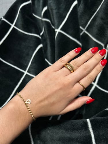 Customer photo review of Cadena Gold Filled Double Jump Ring