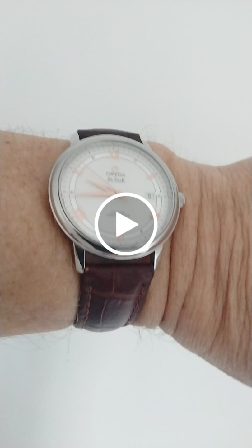 Customer video review of Genuine Leather Calfskin Premium Watch Strap with Stainless Steel Deployant Butterfly Clasp