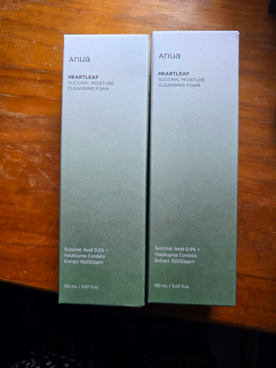 Customer photo review of [Anua] Heartleaf Succinic Moisture Cleansing Foam 150ml