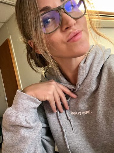 Run It Off Hoodie customer review