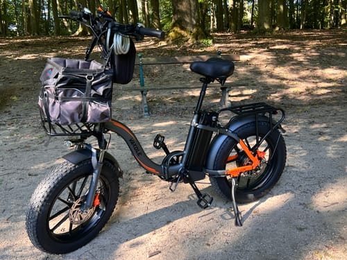 Customer photo review of Vakole Y20 Pro 20" Foldable Step-through Electric Fat Bike with 20Ah Samsung Battery Support APP