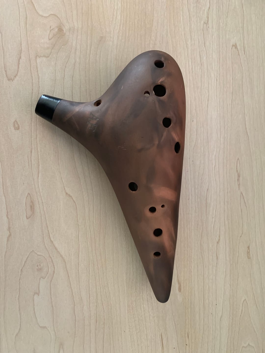 Customer photo review of Ocarina 12 Hole Alto F Brown