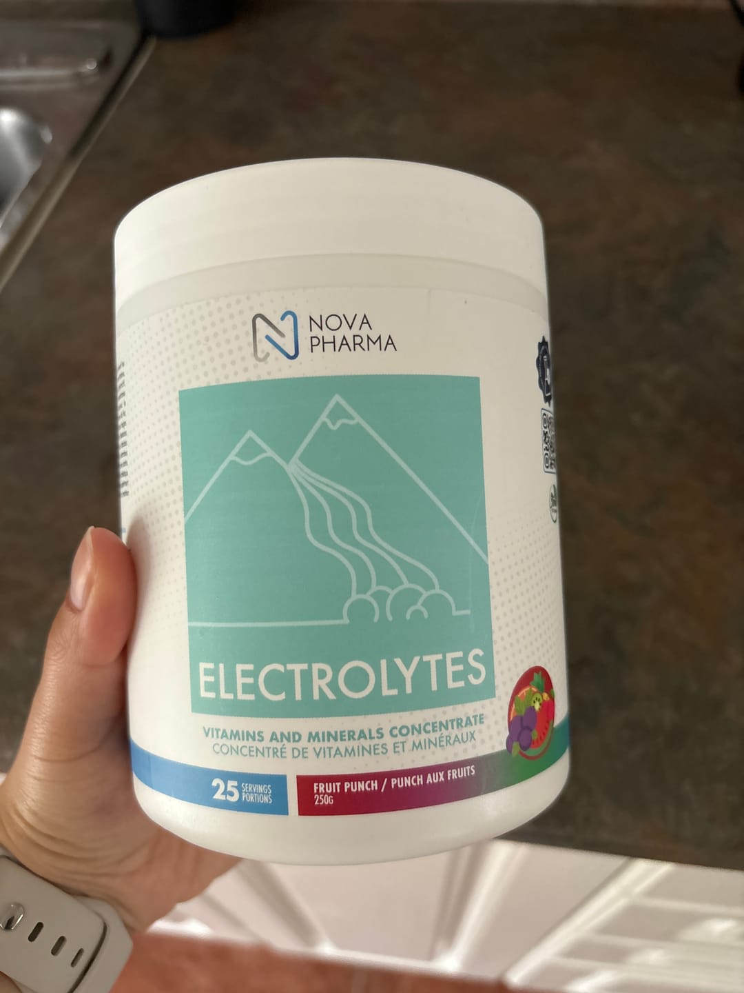 Customer photo review of Nova Pharma - Électrolytes 250g