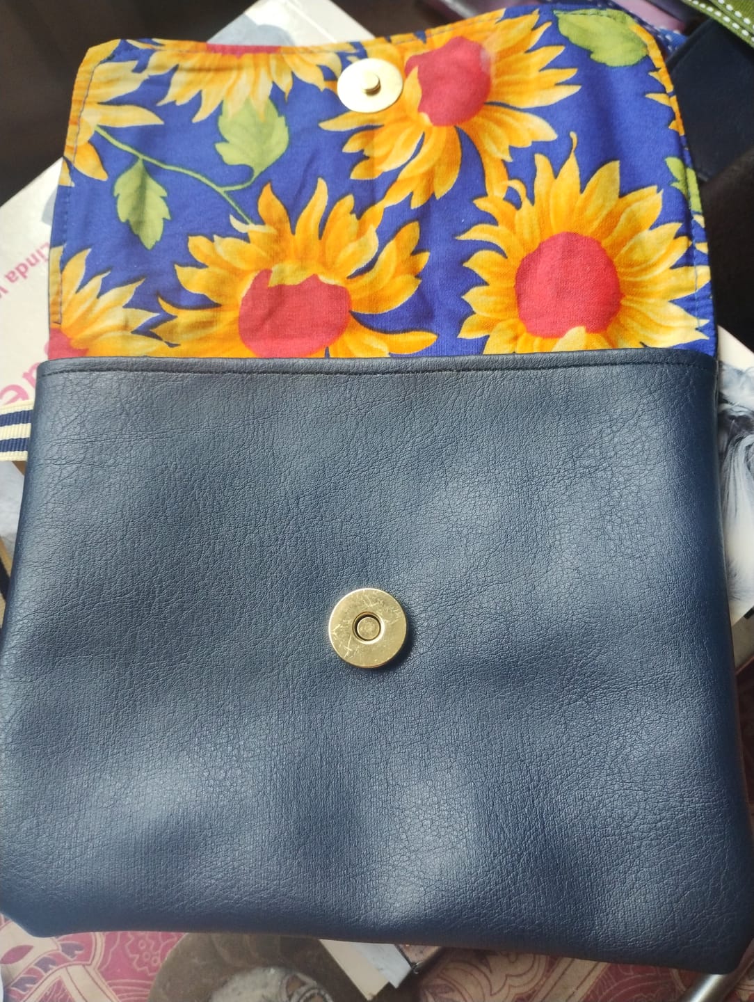 Customer photo review of Sunflowers Rose & Hubble Cotton Poplin Fabric