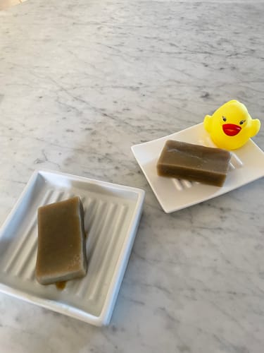 Customer photo review of 3% Herbal-Love Haarseife (Einstiegs-Haarseife/Alle Haartypen)