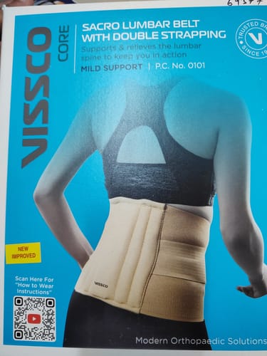 Customer photo review of Sacro Lumbar Belt (Mild Support) | Provides Support to Lower Back | Corrects Posture & Relieves Back Pain (Beige)