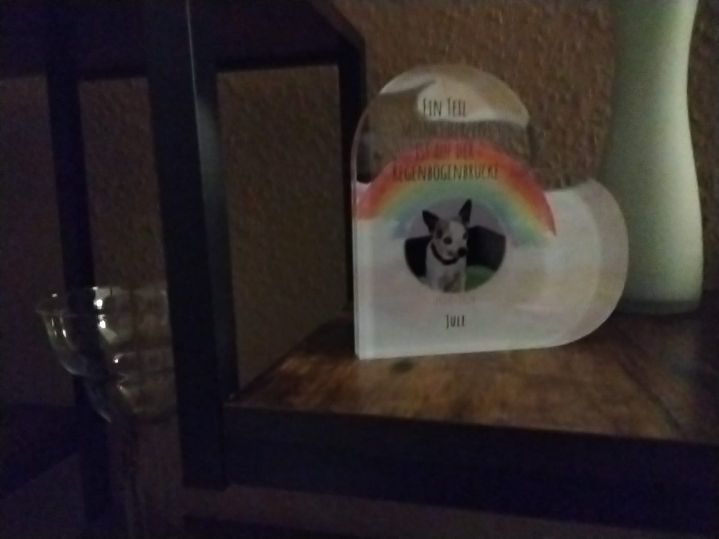 Customer photo review of Dein Foto mit Regenbogen - Individuelles Glasherz