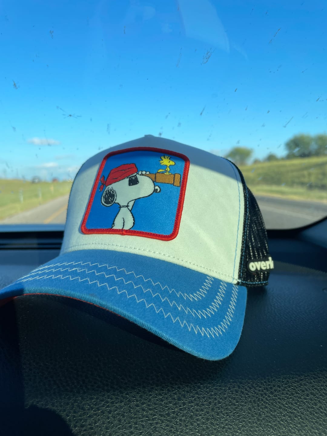 Customer photo review of OVERLORD X Peanuts: Pirate Snoopy Trucker Cap