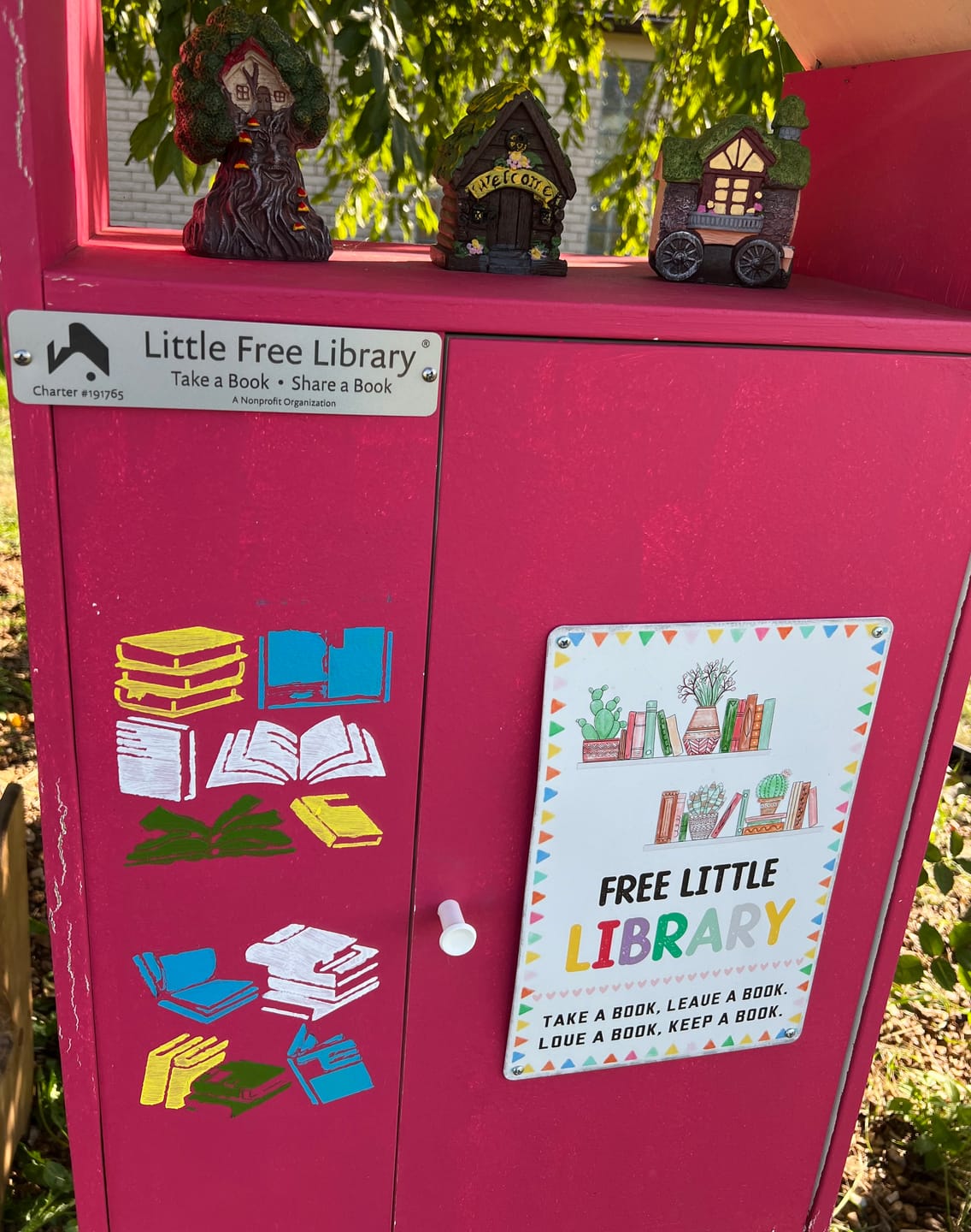 Customer photo review of Little Free Library Official Charter Sign