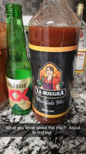 Customer photo review of La Suegra Michelada Mix