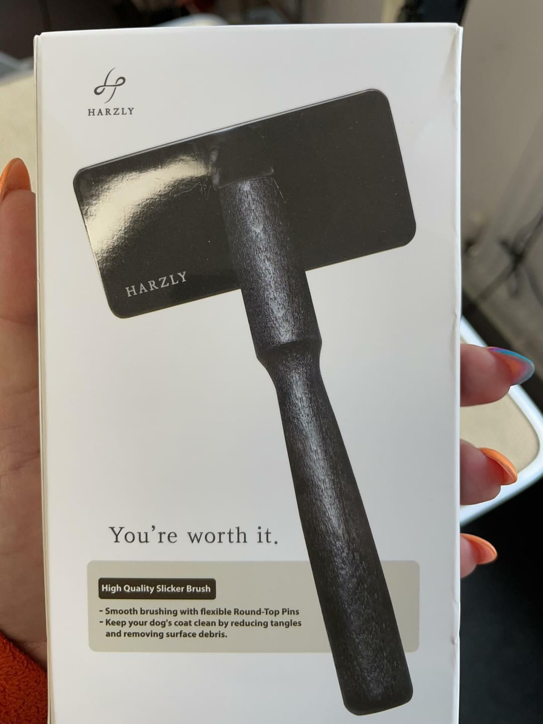 Customer photo review of Harzly Slicker Brush