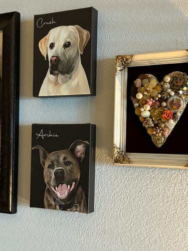 Customer photo review of Pet Art Canvas Wrap