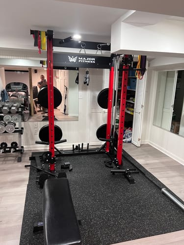 Customer photo review of Major Fitness F22 All-In-One Home Gym Power Rack
