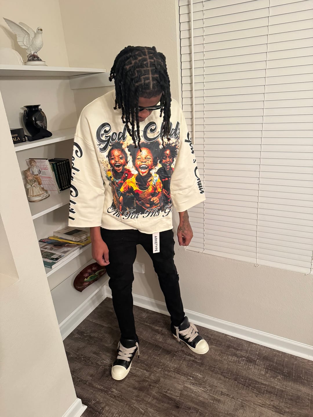 Customer photo review of Bad As I Wanna Be T-Shirt & Flare Sweatpants Full Set