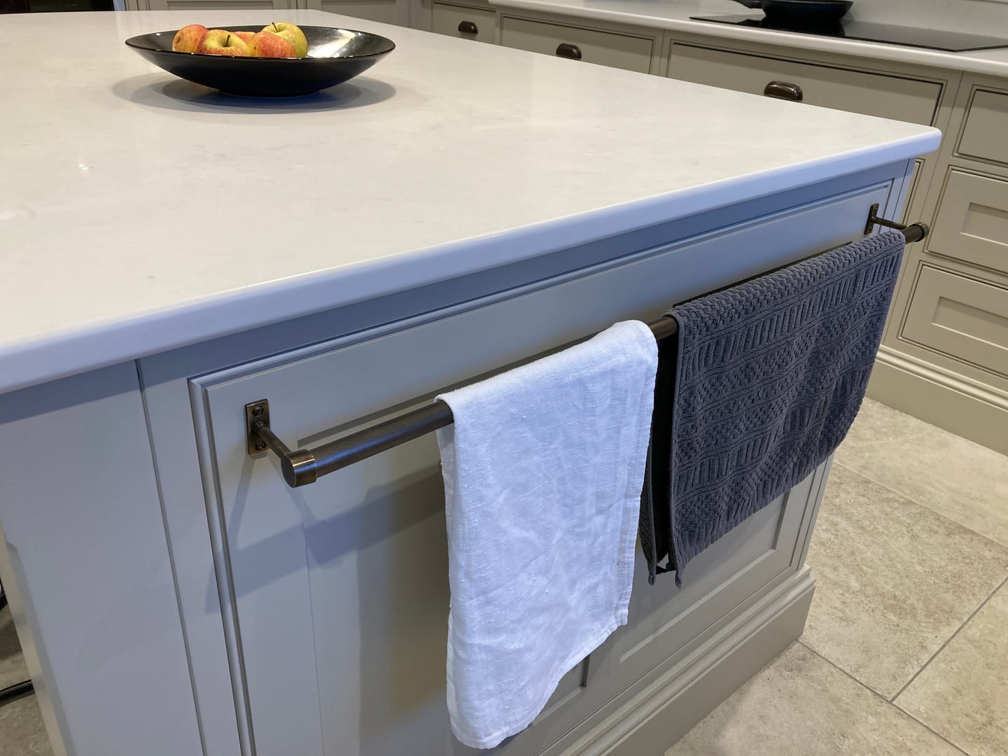 Customer photo review of Aged Brass Hanging Rail