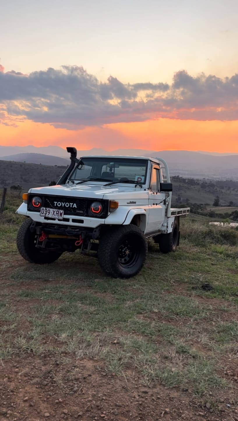 Customer photo review of 7" 'Angry Eye' Bi-LED Headlights