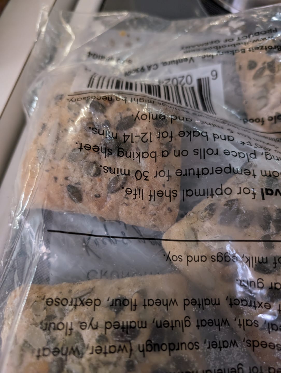Customer photo review of Pumpkin Seed Rolls (5 pack)