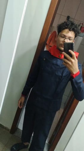 Customer photo review of Jujutsu Kaisen Yuji Itadori Jujutsu High Cosplay & Halloween Costume