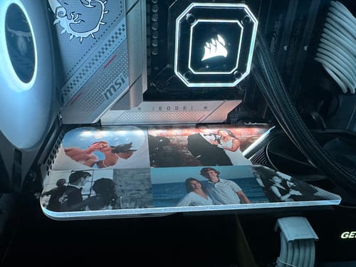 Customer photo review of Custom Design RGB GPU Backplate