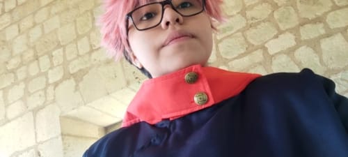 Customer photo review of Jujutsu Kaisen Yuji Itadori Jujutsu High Cosplay & Halloween Costume