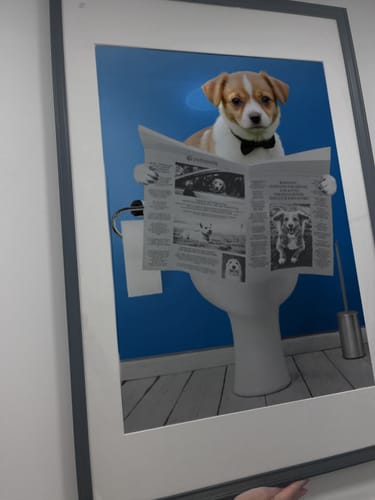 Customer photo review of Wichtiges Geschäft - Individuelles Poster