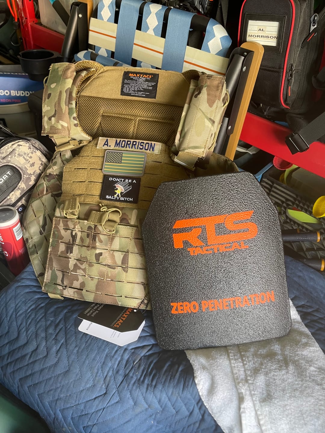 Customer photo review of RTS Ceramic NIJ 0101.06 Level IV Rifle Protection 10X12 Plate Insert