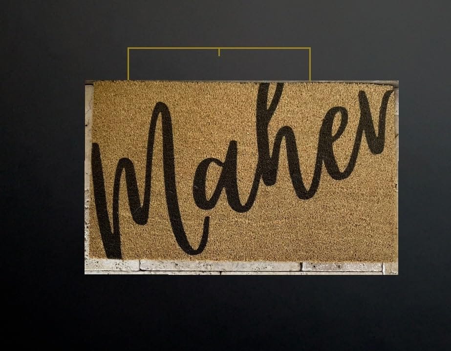 Customer photo review of Personalized Handwriting Family Surname Doormat