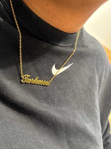 Customer photo review of Personalized Name Necklace