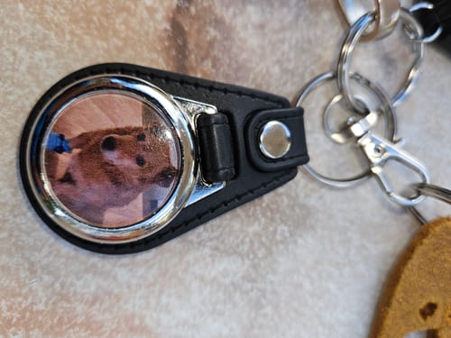 Customer photo review of Schlüsselanhänger mit Hundefoto