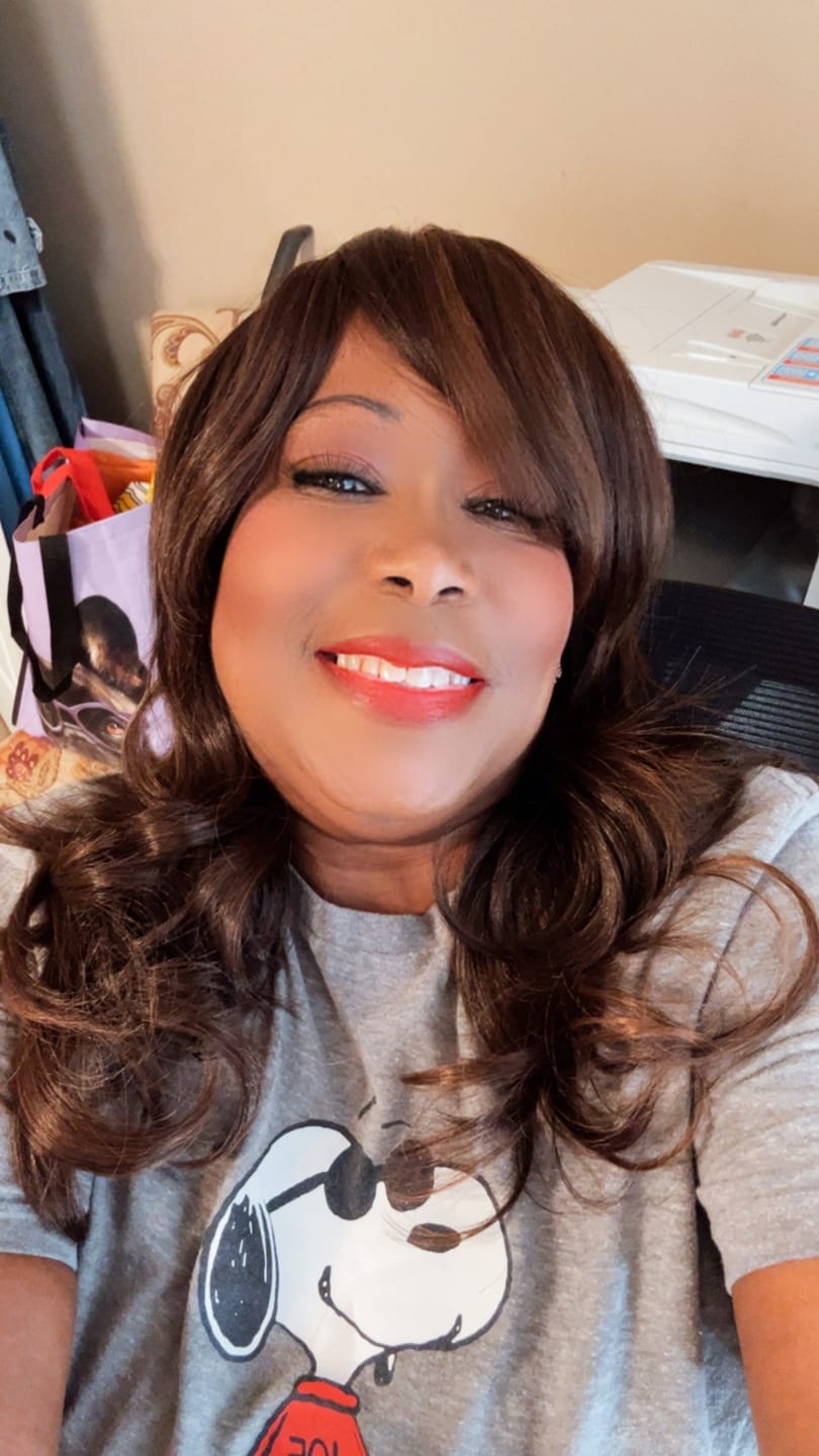 Customer photo review of Vivica A Fox Pure Stretch Cap Wig BRIE