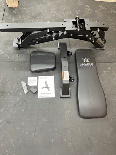Customer photo review of Major Fitness Adjustable Bench | 1300Lbs Capacity Weight Bench PLT01