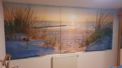Customer photo review of Foto Schiebegardine "Sonnenuntergang Ostsee"