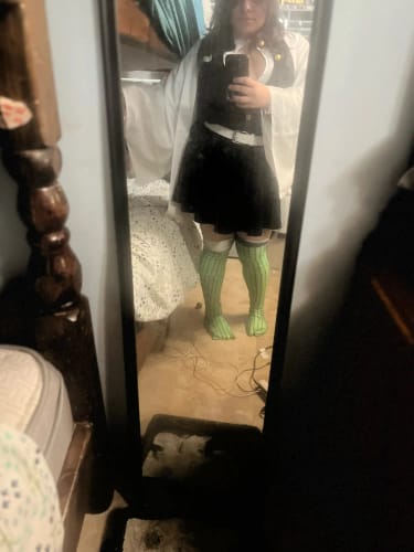 Customer photo review of Demon Slayer Mitsuri Kanroji Love Hashira Cosplay & Halloween Costume