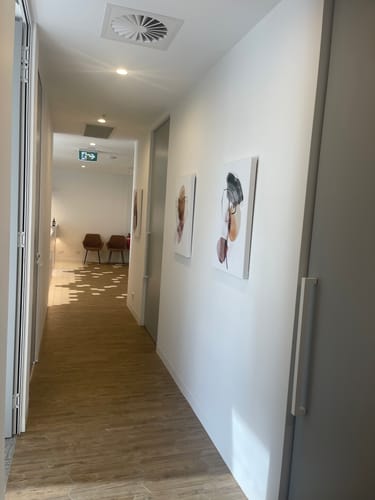 Customer photo review of Hidden Leaves, Abstract Art Trio