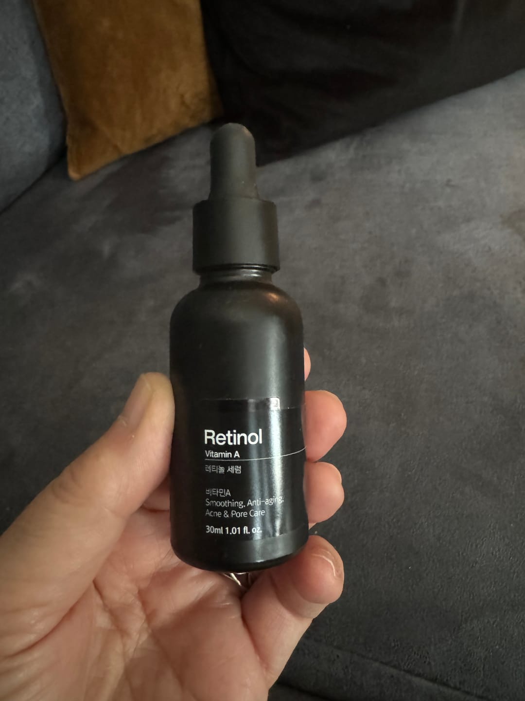 Customer photo review of Retinol Serum- Få økt kollagenproduksjon, jevnere hudtone og mindre akner og porer 30ml