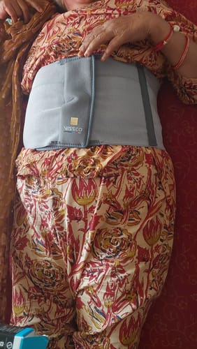 Customer photo review of Abdominal Belt (8") |Supports the Weak Abdominal Muscles to Relieve Pain (Beige)