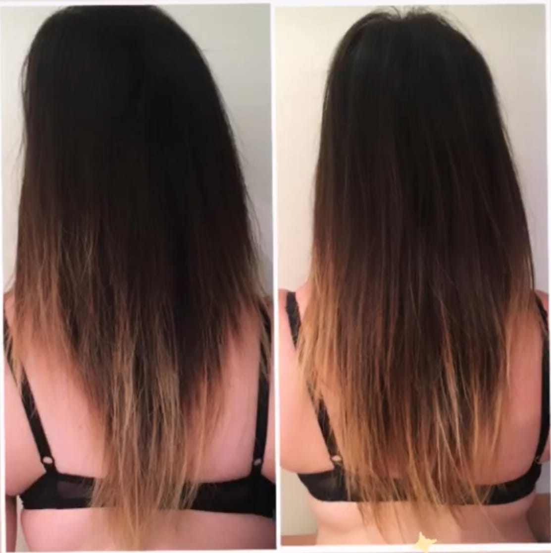 Customer photo review of Glow Hair 2 mois - Pousse accélérée et anti-chute