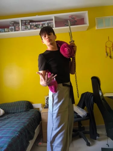 Customer photo review of Jujutsu Kaisen Toji Fushiguro Cosplay & Halloween Costume Sorcerer Killer